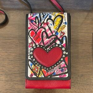 Brighton Love Graffiti Crossbody Bag